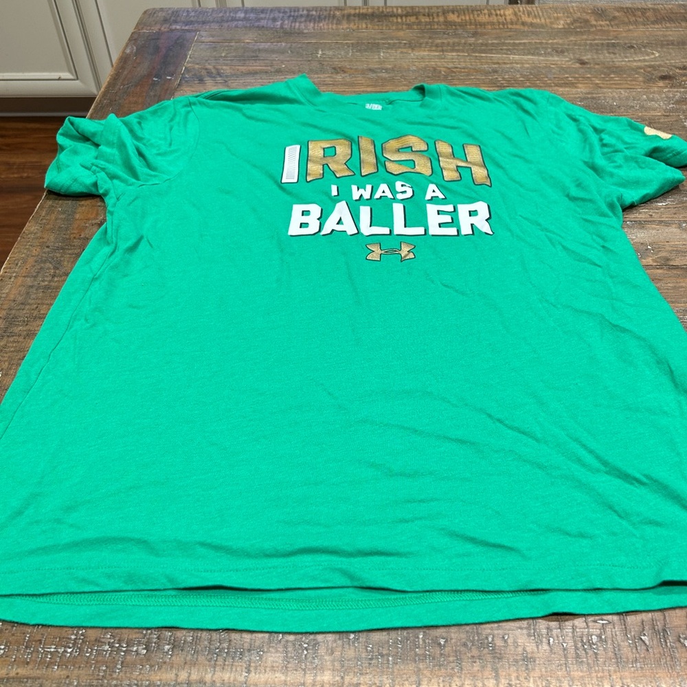 💚💚Under Armour Men’s Loose Fit Irish I Was A Baller Tee XL GREAT CONDITION💚💚